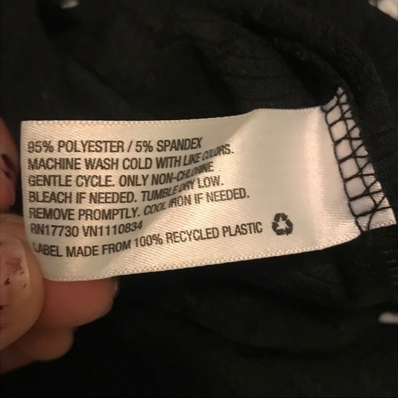 Xhilaration Black & White Patterned Bodycon Dress - Picture 3 of 4